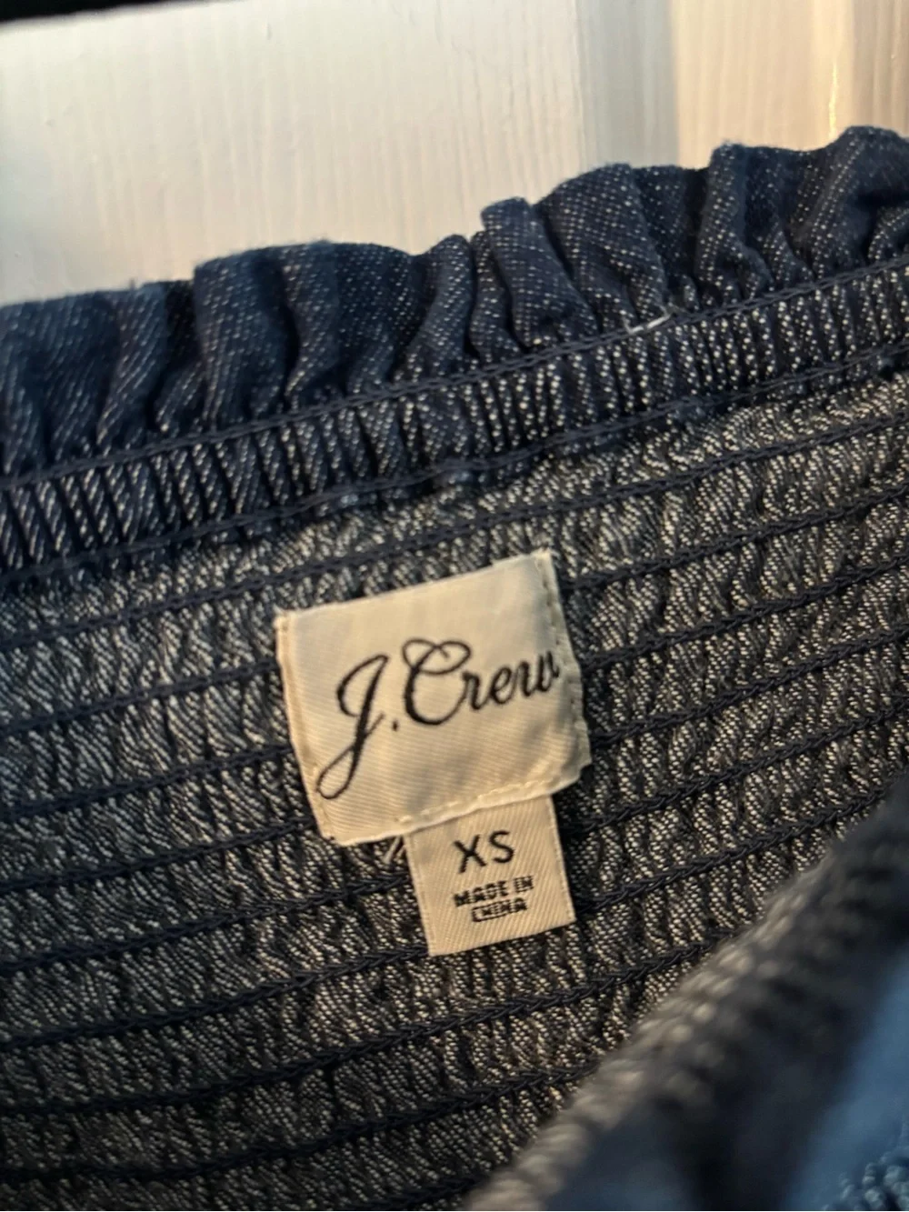 J. Crew smocked square